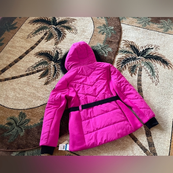 Michael Kors 💅 Azalea Pink Winter Fur Coat MK Designer Jacket ( NWT ) - Picture 7 of 15